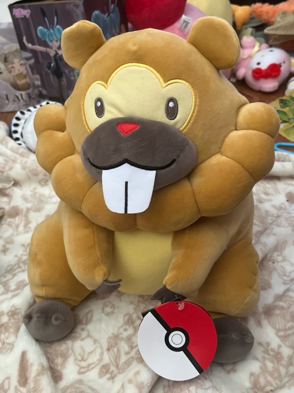 Stuffed Bidoof Plush Toy - Brown